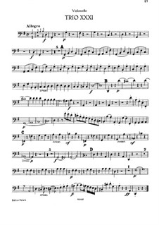 Piano Trio No.29 in G Major, Hob.XV/15: Cello part by Joseph Haydn