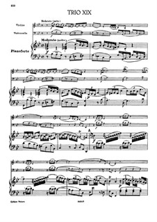 Piano Trio No.5 in G Minor, Hob.XV/1: Full score by Joseph Haydn