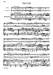 Piano Trio No.37 in D Minor, Hob.XV/23: Full score by Joseph Haydn