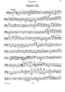 Piano Trio No.38 in D Major, Hob.XV/24: Cello part by Joseph Haydn