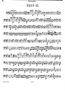 Piano Trio No.40 in F Sharp Minor, Hob.XV/26: Cello part by Joseph Haydn