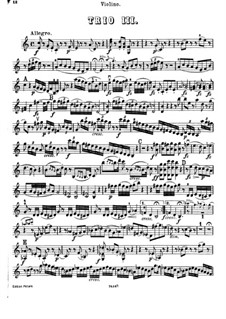 Piano Trio No.43 in C Major, Hob.XV/27: Violin part by Joseph Haydn