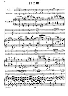 Piano Trio No.43 in C Major, Hob.XV/27: Full score by Joseph Haydn