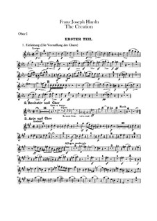 The Creation, Hob.XXI/2: Oboes parts by Joseph Haydn