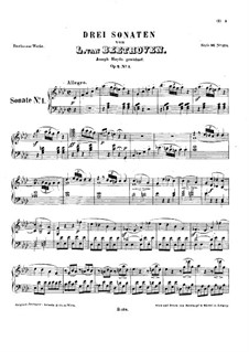 Sonata No.1: For a single performer by Ludwig van Beethoven