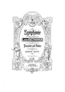 Complete Symphony: Version for violin and piano by Ludwig van Beethoven