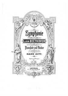 Complete Symphony: Version for violin and piano – violin part by Ludwig van Beethoven