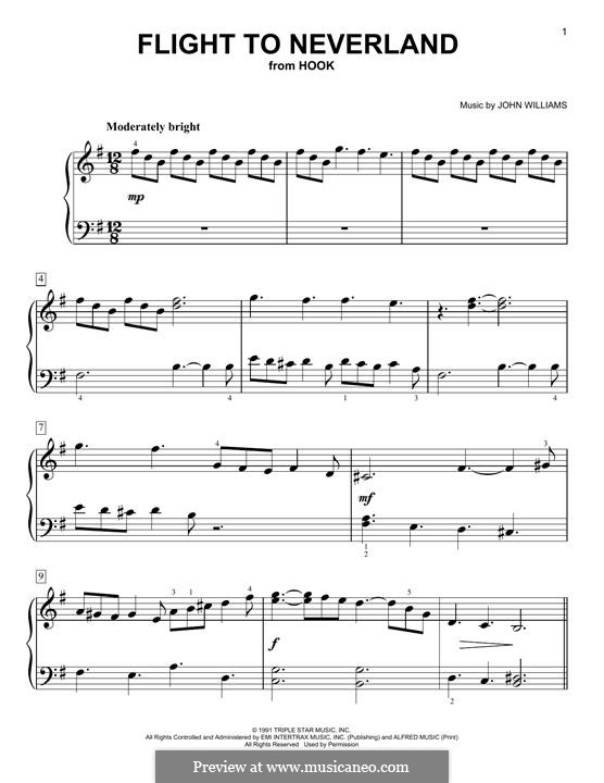 Flight To Neverland: For piano by John Williams