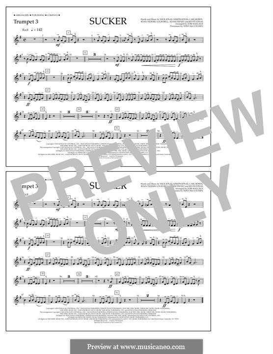 Marching Band version: Trumpet 3 part by Joseph Jonas, Kevin Jonas Sr., Nicholas Jonas, Ryan B Tedder, Louis Bell, Frank Dukes