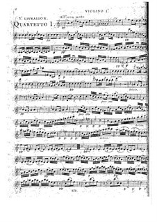 String Quartets, Op.52: Quartet No.1 in C Major, G.232 by Luigi Boccherini