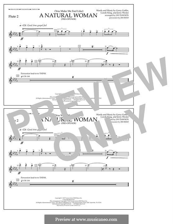 (You Make Me Feel Like) A Natural Woman (Pre-Opener) Aretha Franklin: Flute 2 part by Carole King, Gerry Goffin, Jerry Wexler