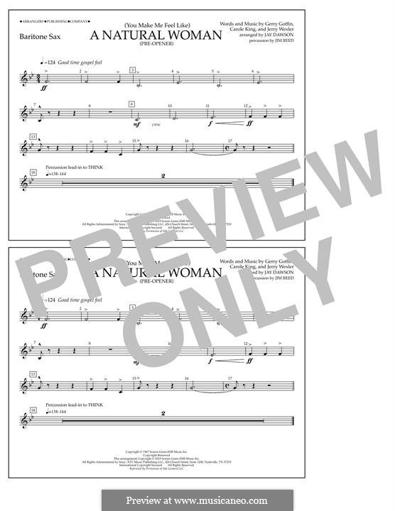 (You Make Me Feel Like) A Natural Woman (Pre-Opener) Aretha Franklin: Bari Sax part by Carole King, Gerry Goffin, Jerry Wexler