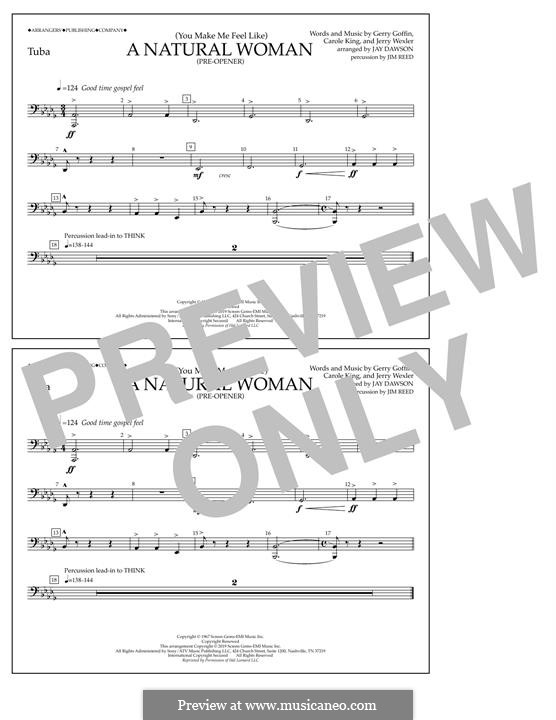 (You Make Me Feel Like) A Natural Woman (Pre-Opener) Aretha Franklin: Tuba part by Carole King, Gerry Goffin, Jerry Wexler