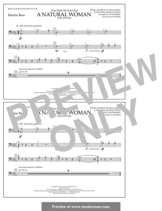 (You Make Me Feel Like) A Natural Woman (Pre-Opener) Aretha Franklin: Electric Bass part by Carole King, Gerry Goffin, Jerry Wexler