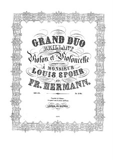 Three Duos for Two Violins, G.63-65: Three Duos for Two Violins by Luigi Boccherini