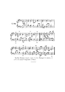Choix de chorals: Choral No.70 by Johann Sebastian Bach