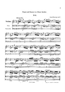 Gradus ad parnassum, Op.52: Book IV, for string trio by Jakob Dont