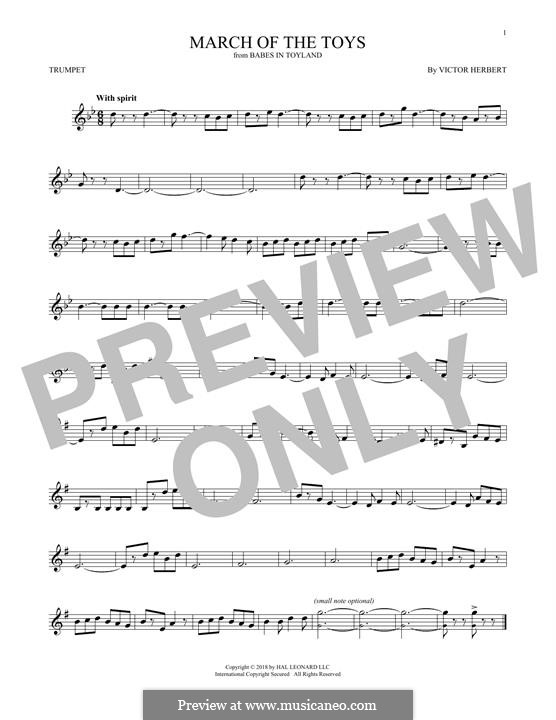 March of the Toys: For trumpet by Victor Herbert