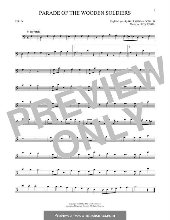 Parade of the Wooden Soldiers: For cello by Leon Jessel