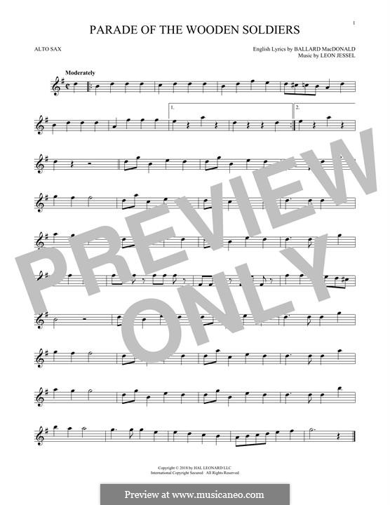 Parade of the Wooden Soldiers: For alto saxophone by Leon Jessel
