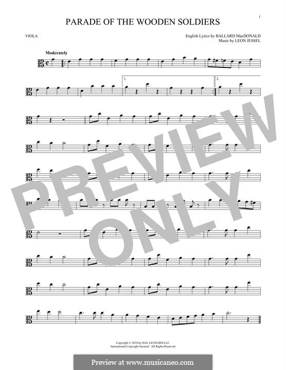 Parade of the Wooden Soldiers: For viola by Leon Jessel
