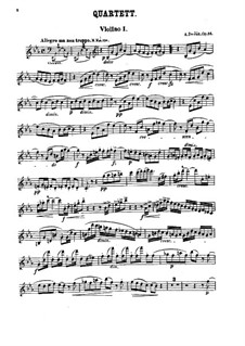 String Quartet No.10 in E Flat Major 'Slavonic', B.92 Op.51: Parts by Antonín Dvořák