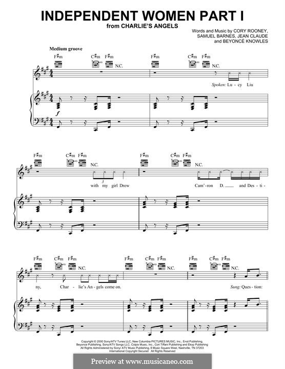 Independent Women Part I (Destiny's Child) by Beyoncé, C. Rooney, J.C ...