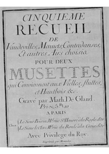 Eight Collections of Suites for Bagpipe and Basso Continuo: No.5-8 by Nicolas Chédeville