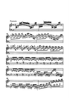 Chromatic Fantasia and Fugue in D Minor, BWV 903: For harpsichord by Johann Sebastian Bach