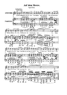 Twelve Songs, Op.5: No.3 Auf dem Meere (On the Ocean) by Robert Franz
