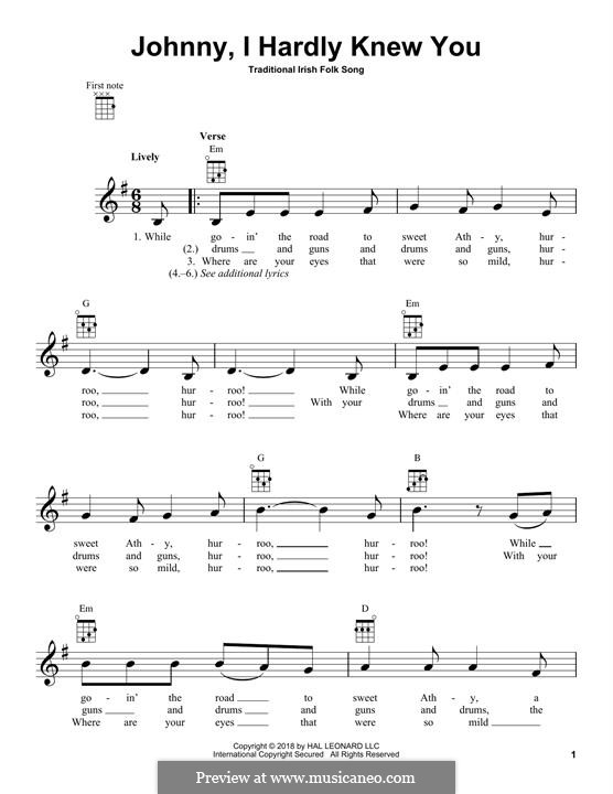 I can hardly. Johnny one Note текст.