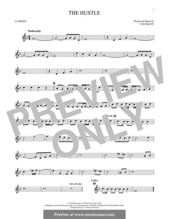 The Hustle: For clarinet by Van McCoy
