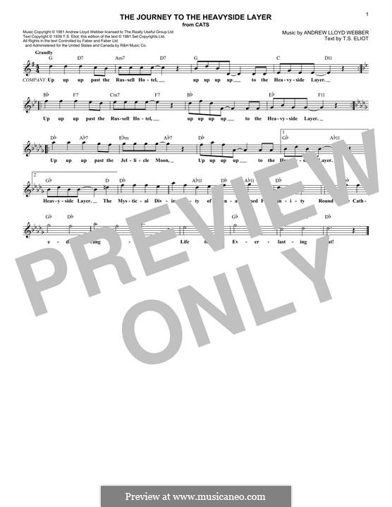 The Journey To The Heavyside Layer (from Cats): For keyboard by Andrew Lloyd Webber