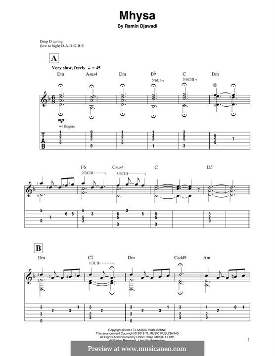 Mhysa: For guitar by Ramin Djawadi