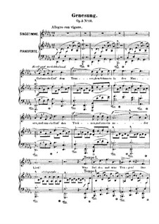 Twelve Songs, Op.5: No.12 Genesung (Renewal) by Robert Franz