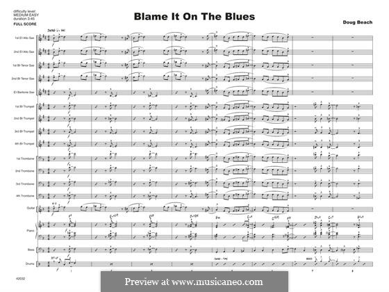 Blame It On The Blues: Full Score by Doug Beach