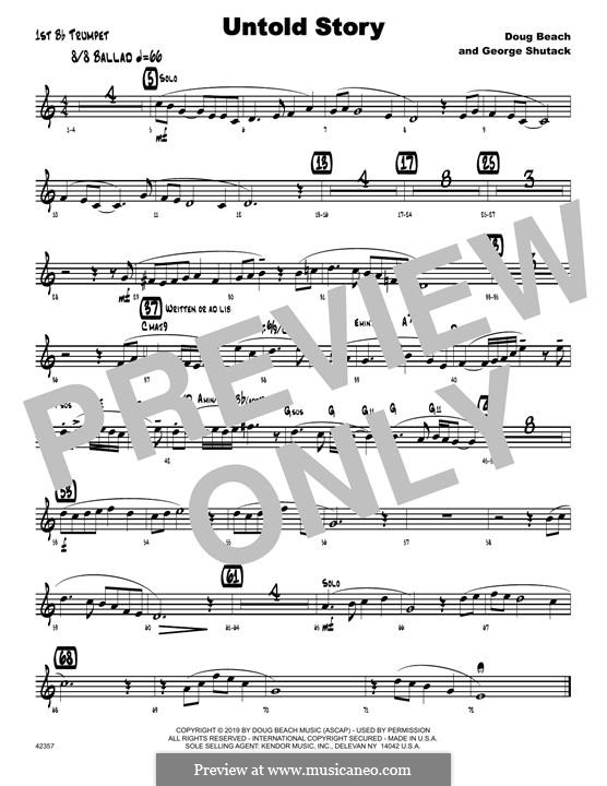 Untold Story: 1st Bb Trumpet part by Doug Beach, George Shutack