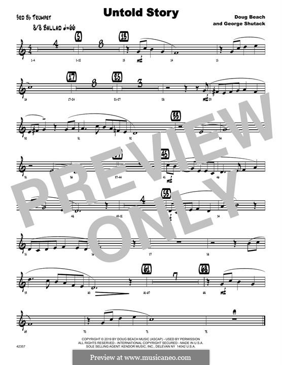 Untold Story: 3rd Bb Trumpet part by Doug Beach, George Shutack