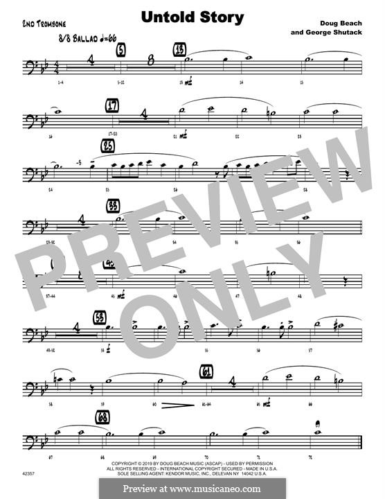 Untold Story: 2nd Trombone part by Doug Beach, George Shutack
