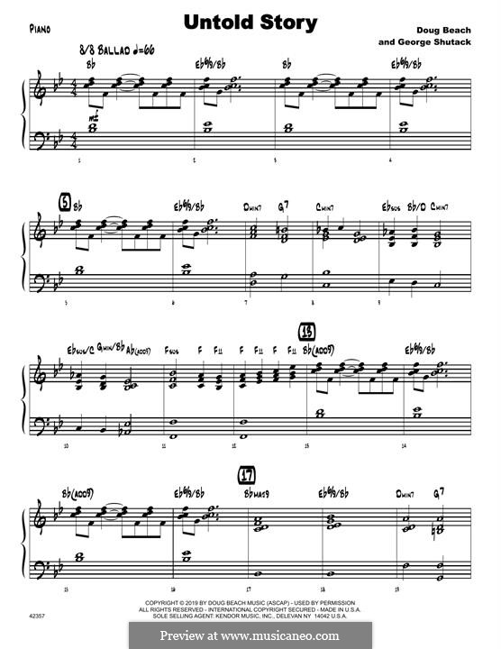 Untold Story: Piano part by Doug Beach, George Shutack