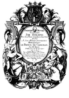 Six Sonatas for Two Flutes, Op.1: Six Sonatas for Two Flutes by Michel Blavet