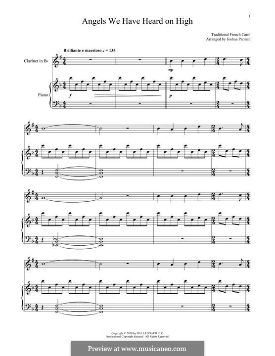 Two instruments version: For clarinet and piano by folklore
