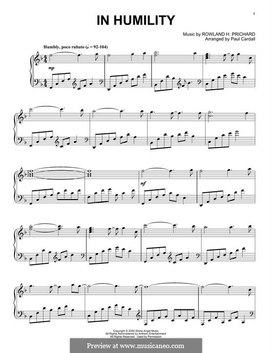 In Humility: In Humility by Rowland Huw Prichard