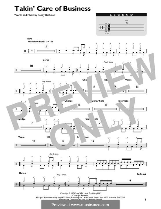 Takin� Care of Business (BachmanTurner Overdrive) by R