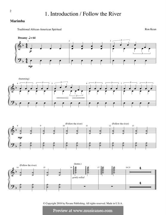 The Journey of Harriet Tubman (for SATB): Marimba part by Ron Kean