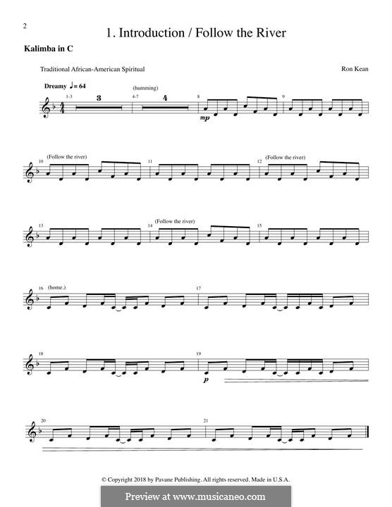 The Journey of Harriet Tubman (for SATB): Kalimba part by Ron Kean