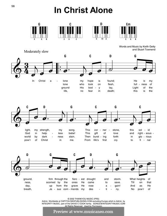 In Christ Alone (Newsboys): For piano by Keith Getty, Stuart Townend