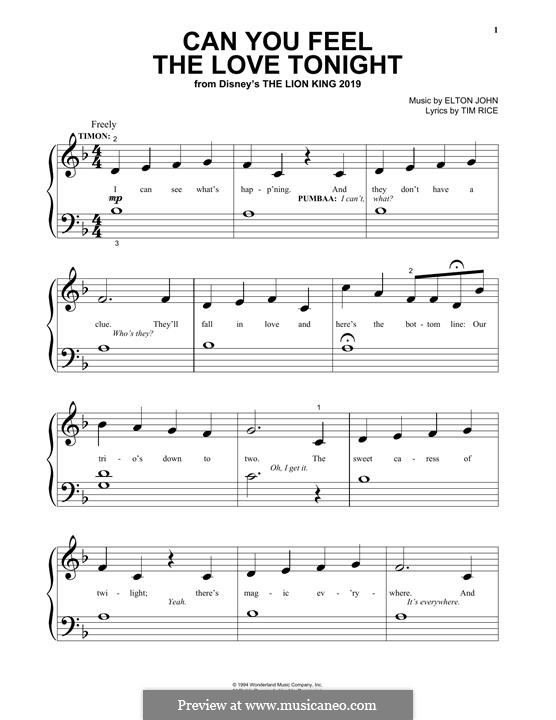 Piano version: Big notes by Elton John