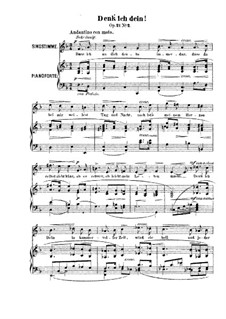 No.2 Denk ich dein: F Major by Robert Franz