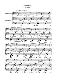 Six Songs, Op.28: No.3 Nachtlied (Song of the Night) by Robert Franz